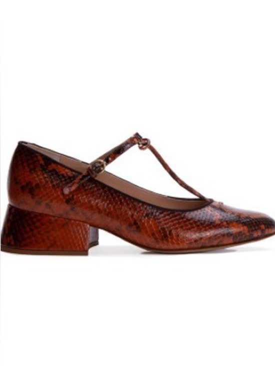 Ulla Johnson Shoes - Ulla Johnson Lucy Mary Jane Heel Sunset Python UJ43061A Size 38.5 US 8